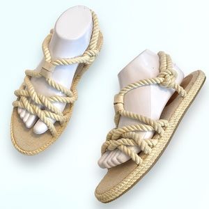 H&M Beige Rope Sandals